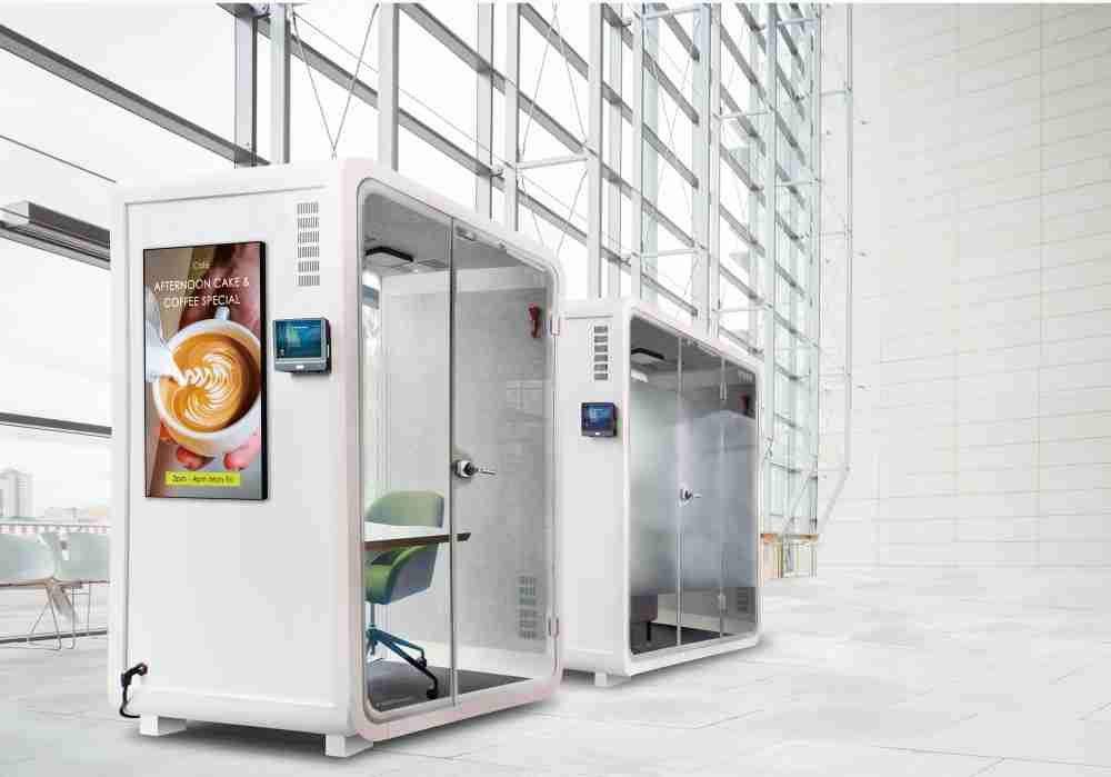 z6mg·人生就是博子公司达擎之智慧行动办公舱，，，采用PDLC智能调光玻璃设计，，，透过通电与断电的电流切换，，呈现透明与雾面效果，，，，具节能降耗特性并兼顾隐私，，，，确保信息安全